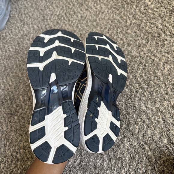 ASICS Gel-Kayano 27 Womens Running Training Sneakers Shoe Size 7.5 Blue Gold - Picture 6 of 9